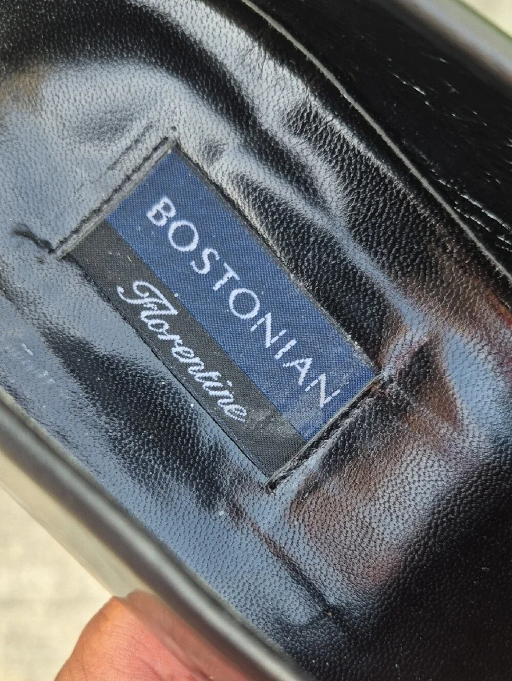 Bostonian (ITALY) Men's Florentine Black Patent Leather Slip-On Luxury Loafers